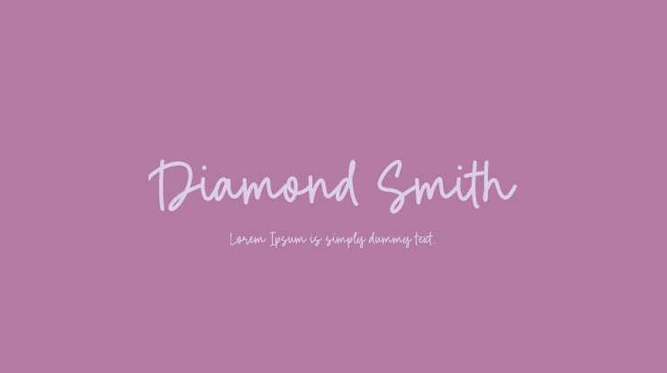 Diamond Smith Font
