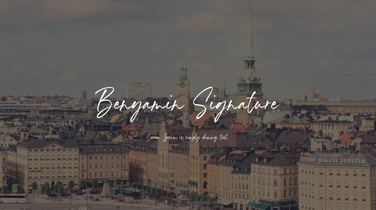 Benyamin Signature Font