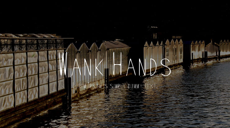 Wank Hands Font