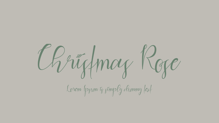 Christmas Rose Font