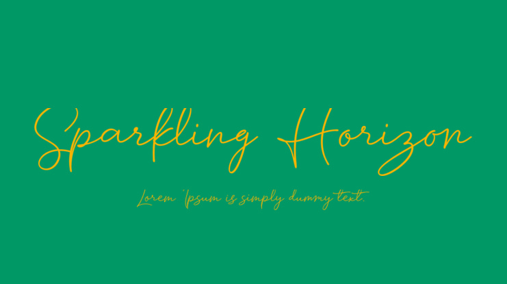 Sparkling Horizon Font