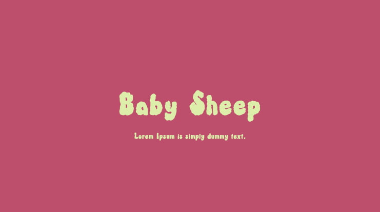 Baby Sheep Font