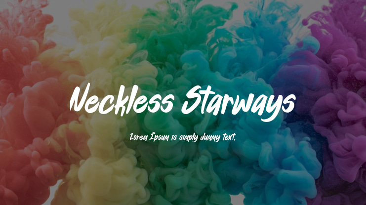 Neckless Starways Font