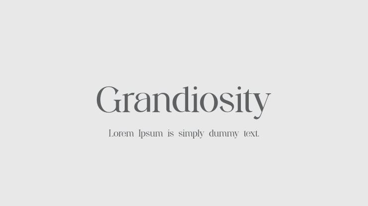 Grandiosity Font Family