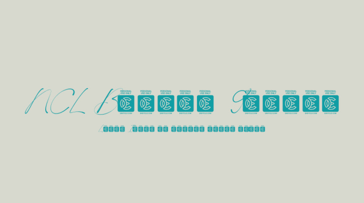 NCL Boquet Guides Font