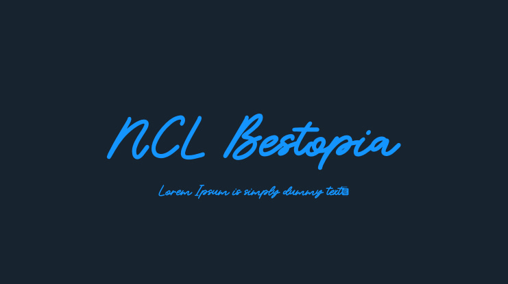 NCL Bestopia Font