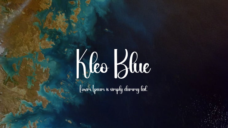 Kleo Blue Font