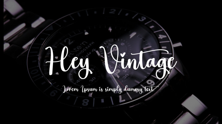 Hey Vintage Font