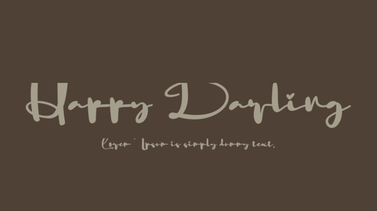 Happy Darling Font