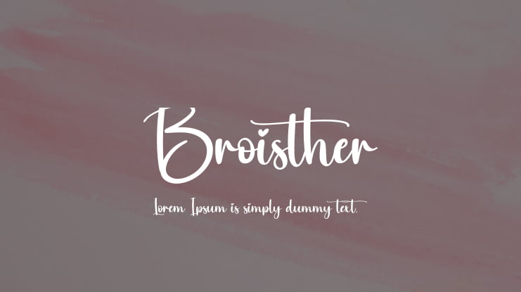 Broisther Font