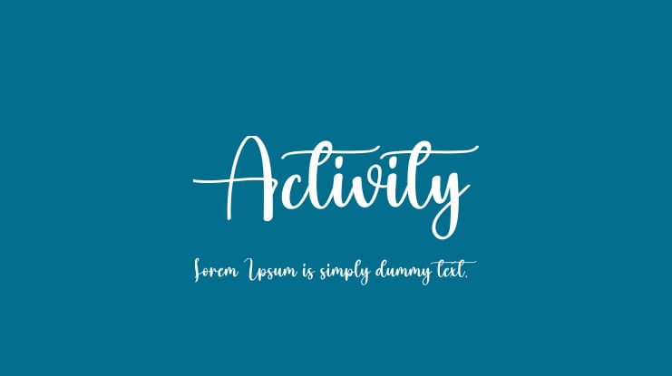Activity Font