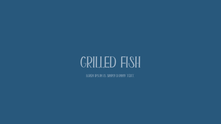 Grilled Fish Font