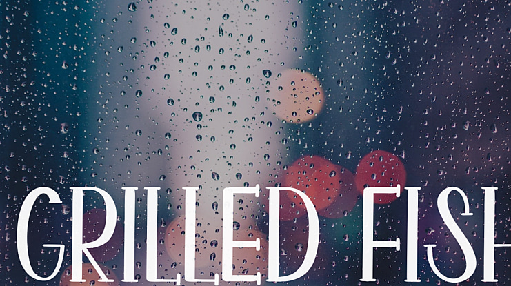 Grilled Fish Font