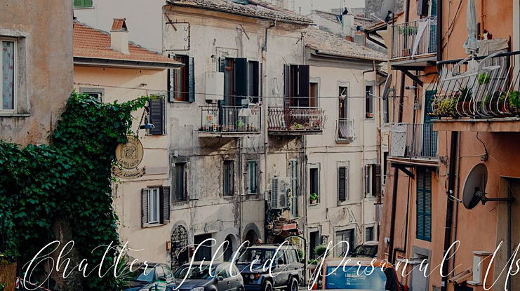 Chatter Filled Personal Use Font