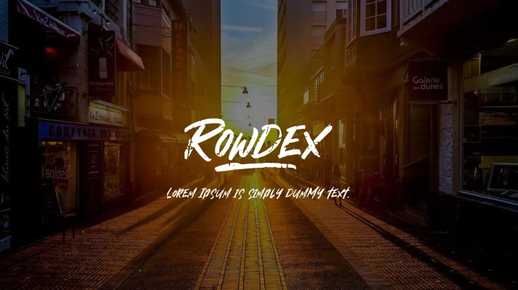 Rowdex Font