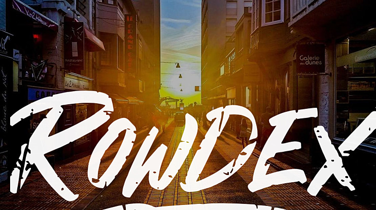 Rowdex Font