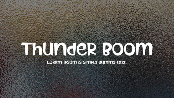 Thunder Boom Font