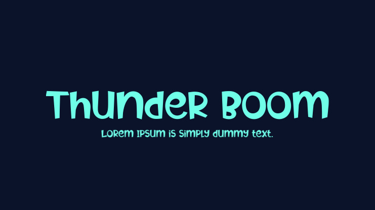 Thunder Boom Font