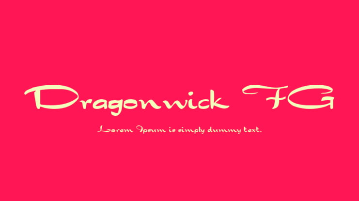 Dragonwick FG Font Family