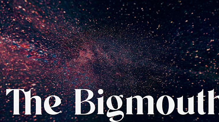 The Bigmouth Font