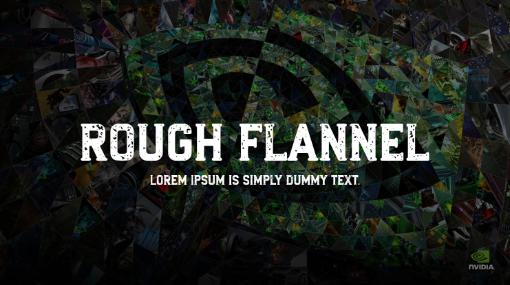 rough flannel Font