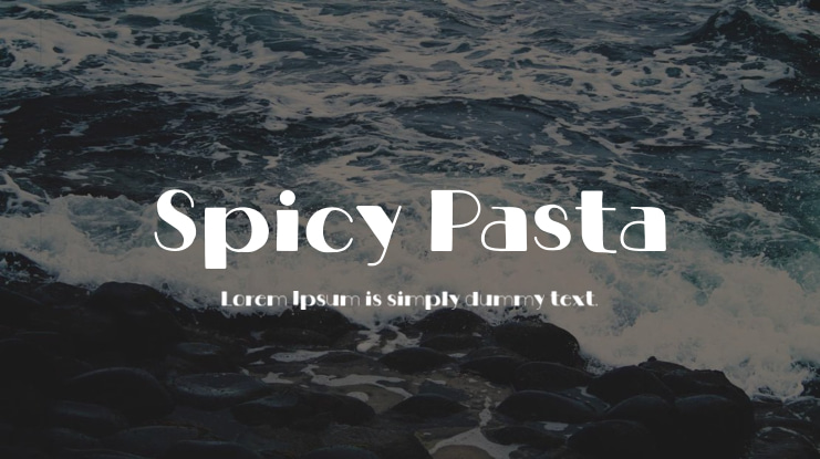 Spicy Pasta Font
