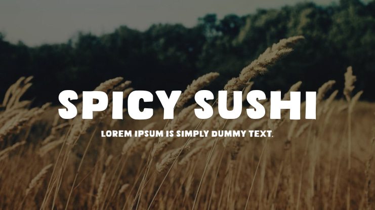 Spicy Sushi Font