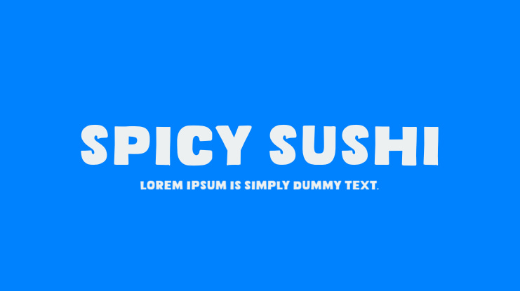 Spicy Sushi Font