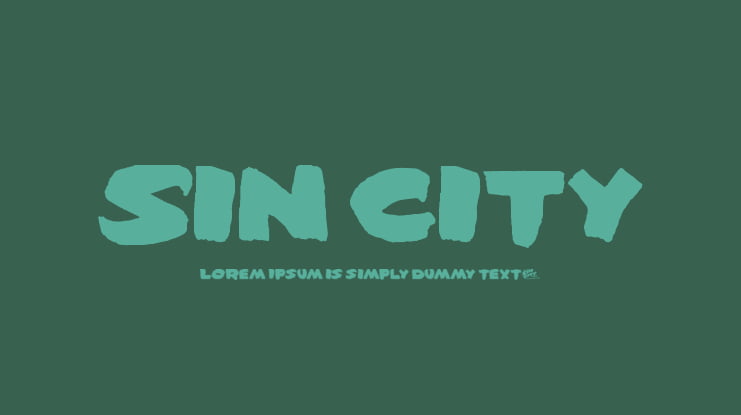Sin City Font