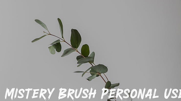 Mistery Brush Personal Use Font