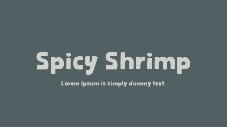 Spicy Shrimp Font