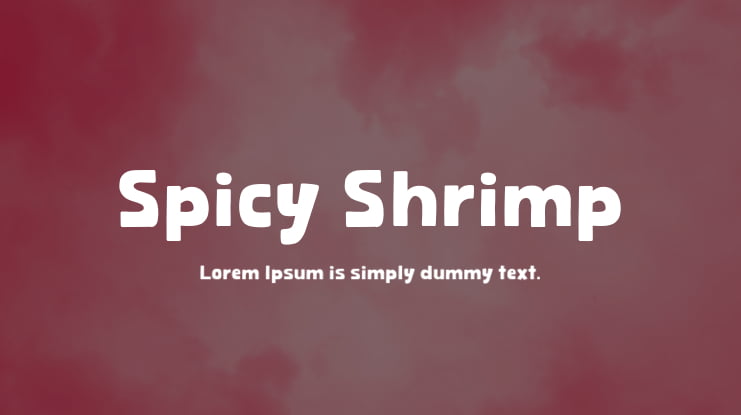 Spicy Shrimp Font