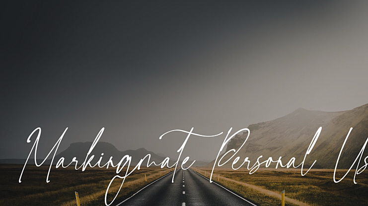 Markingmate Personal Use Font