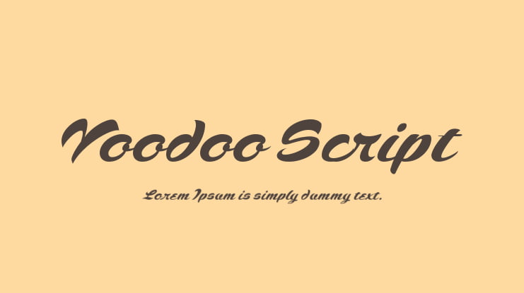 Voodoo Script Font Family