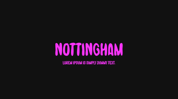 Nottingham Font