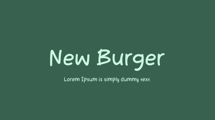 New Burger Font