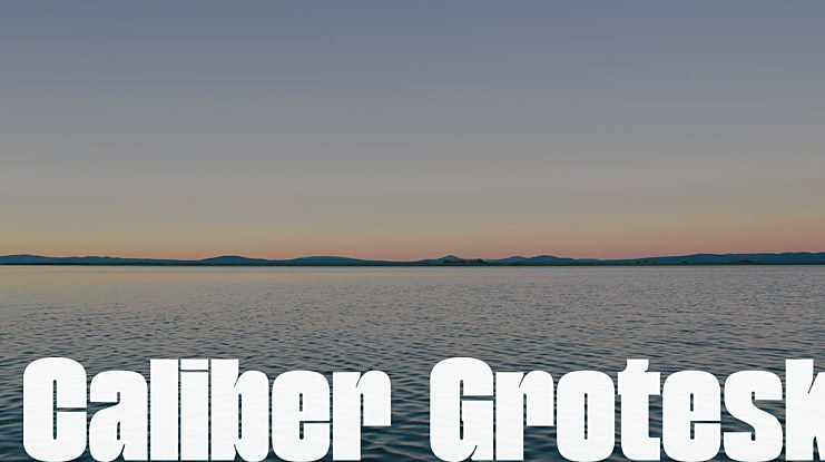 Caliber Grotesk Font
