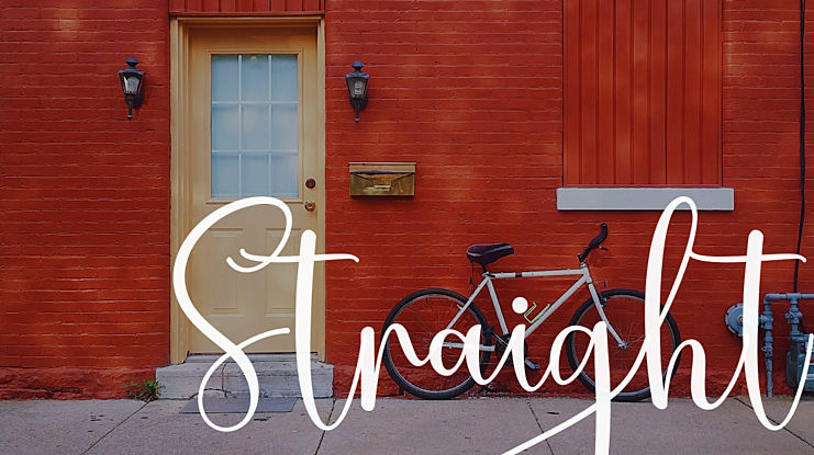 Straight Font