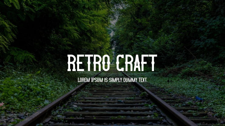 Retro Craft Font