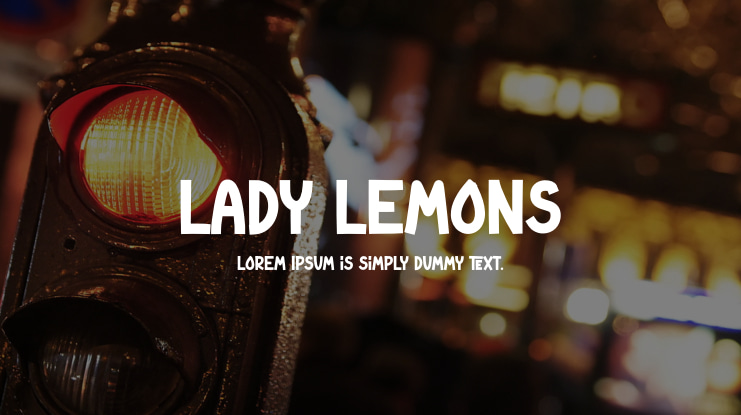 Lady Lemons Font