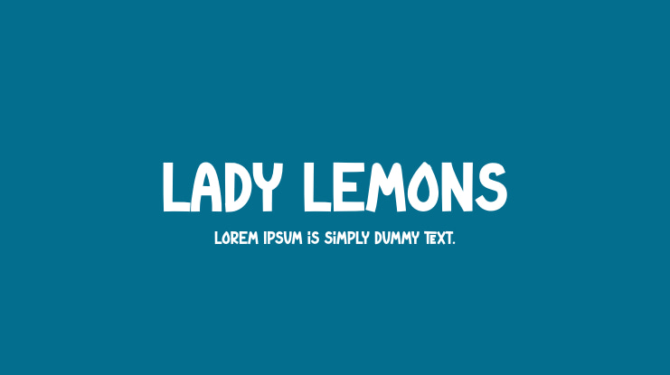 Lady Lemons Font