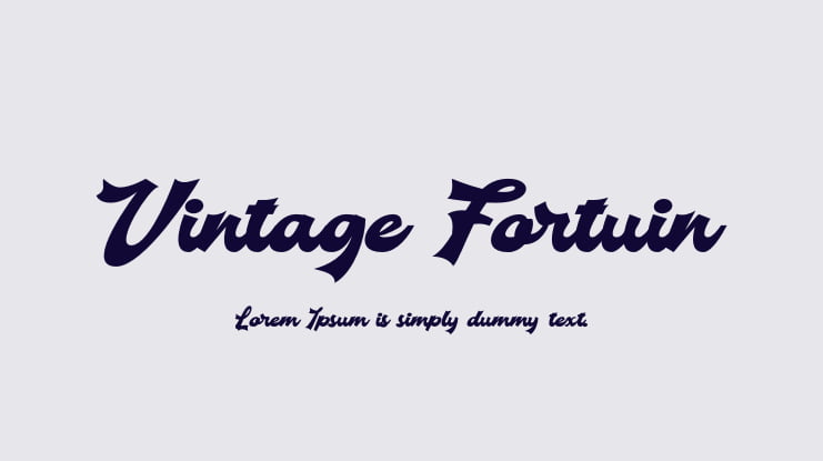 Vintage Fortuin Font