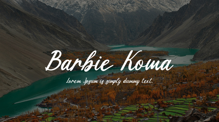 Barbie Koma Font