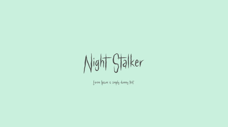 Night Stalker Font