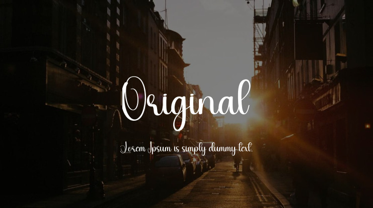Original Font