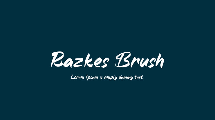 Razkes Brush Font