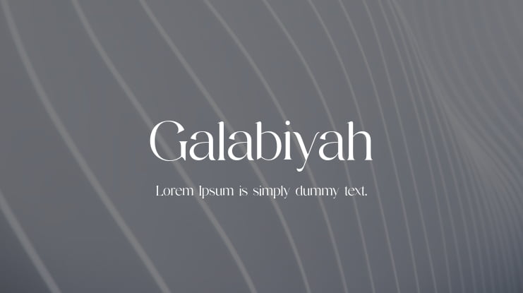 Galabiyah Font