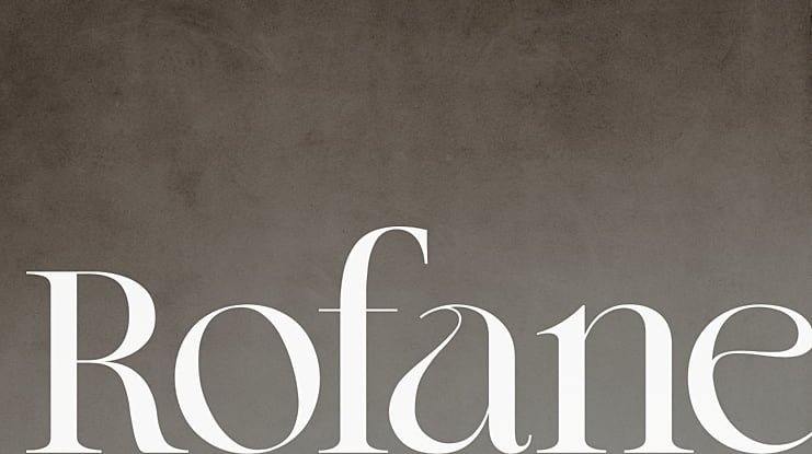 Rofane Font Family