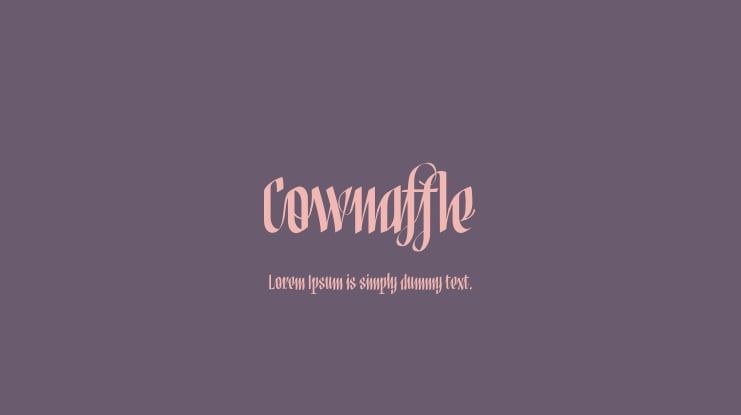 Cownaffle Font