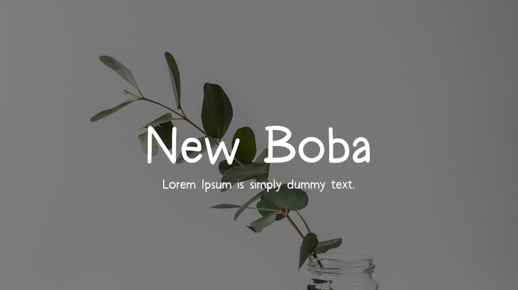 New Boba Font